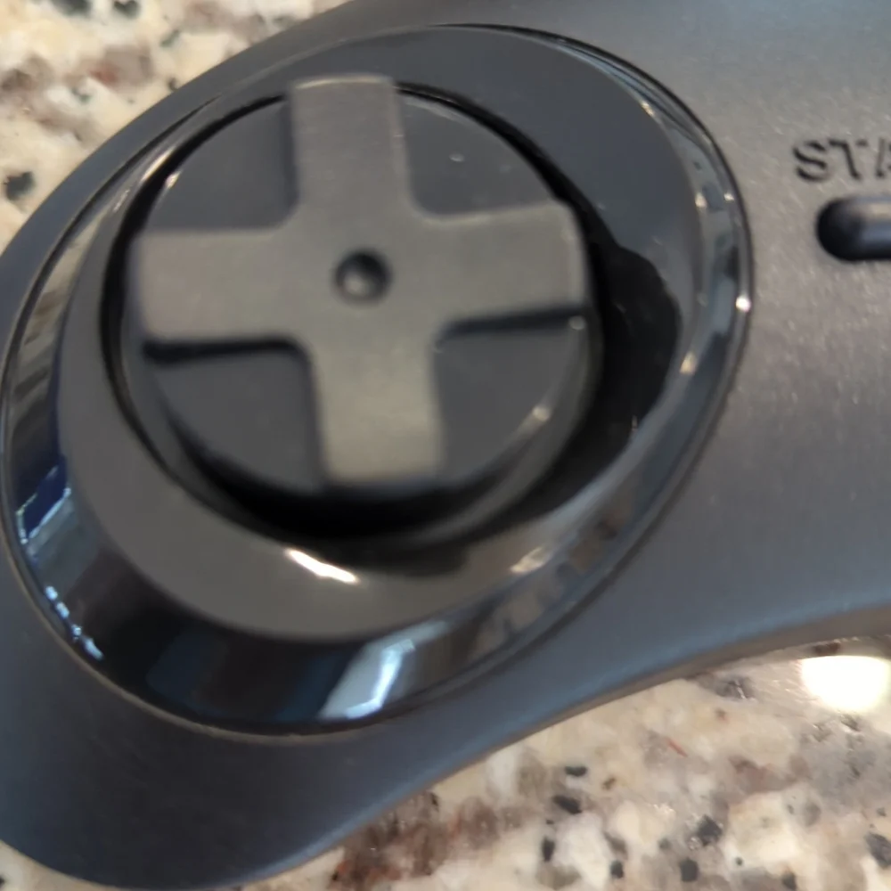 Set Of 2 Wired Controllers For Genesis Classic Game Console six button - Picture 7 of 7